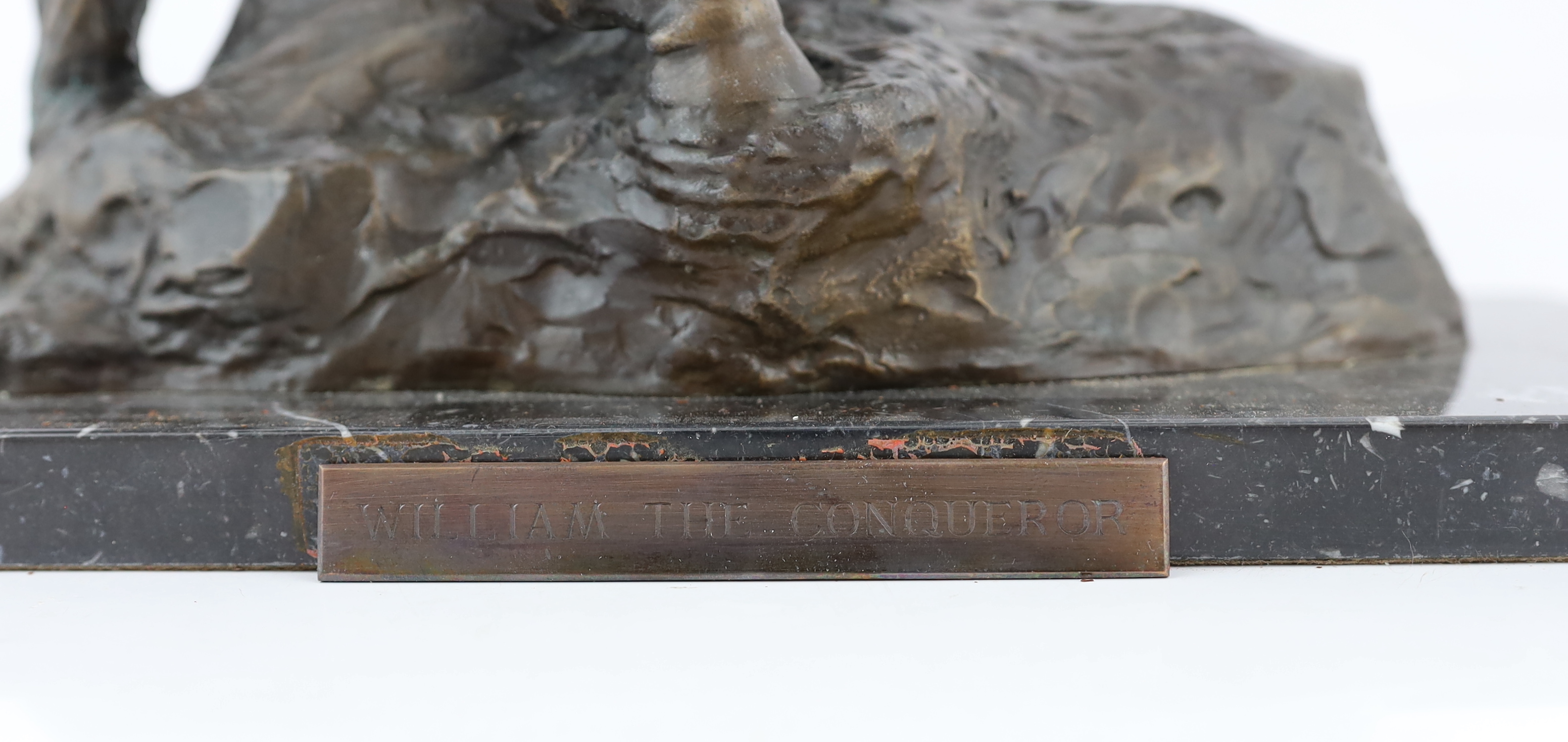 Bernard Winskill (d.1980), a large Royal Worcester foundry bronze equestrian group ‘William the Conqueror’